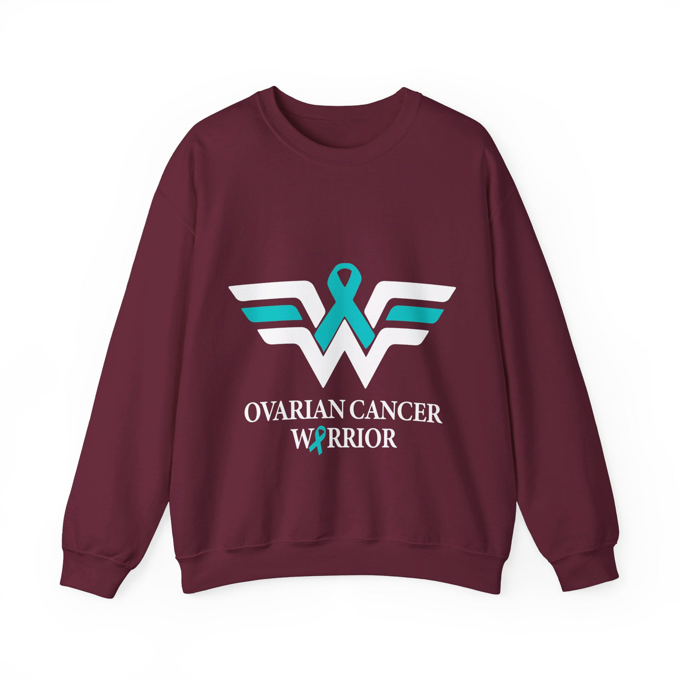 Ovarian Cancer Warrior Crewneck Sweatshirt