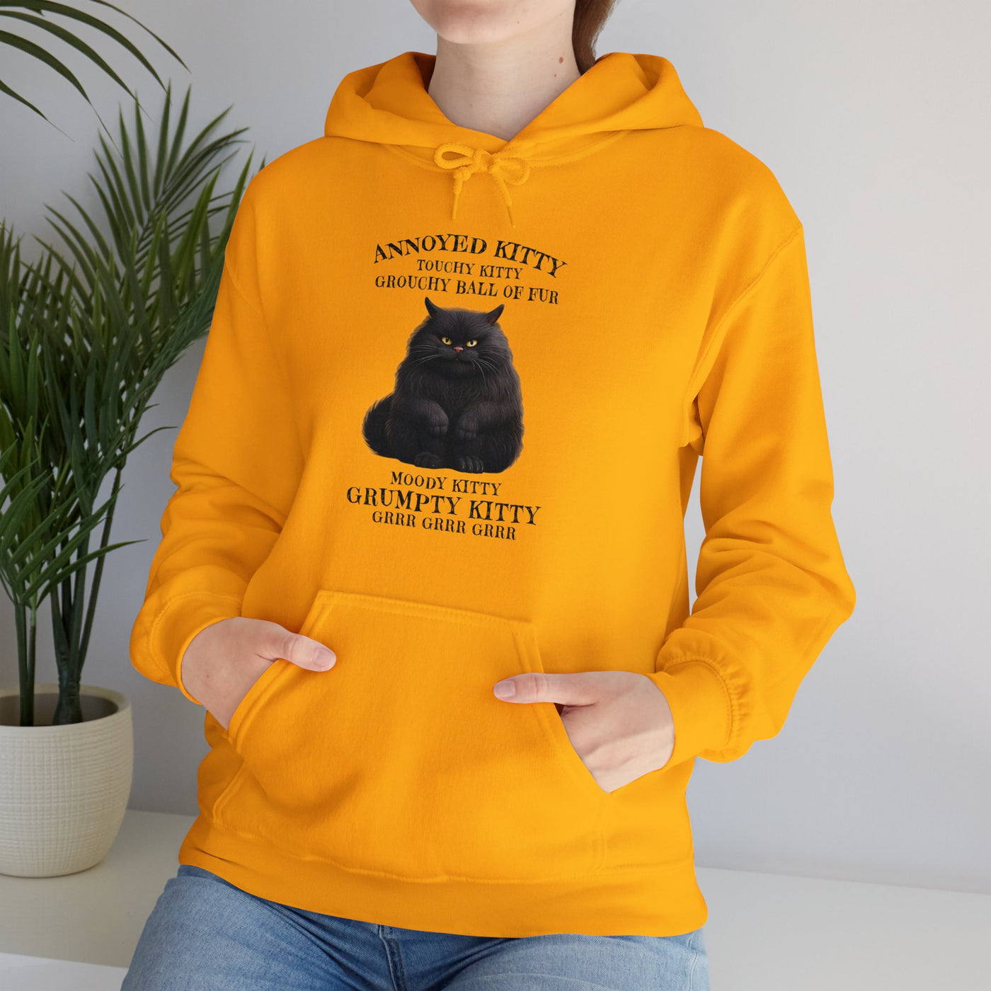 Annoyed Kitty Hooded Sweatshirt