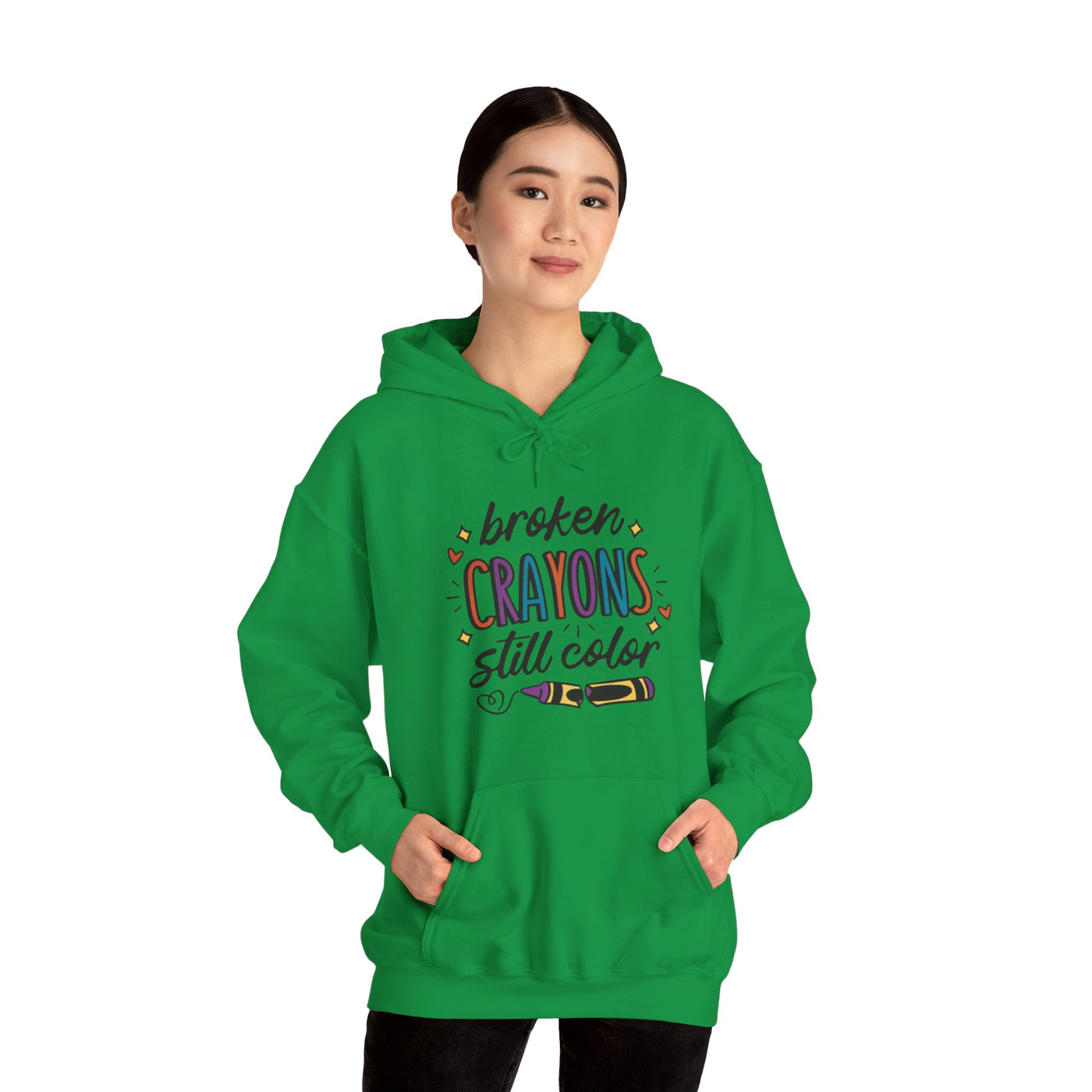 Broken Crayons Hooded Sweatshirt