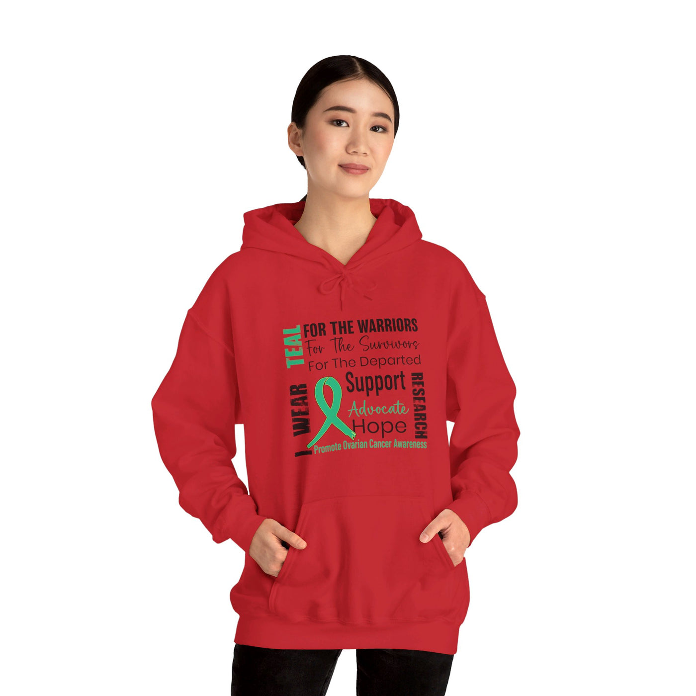 Ovarian Cancer Awarness Hooded Sweatshirt