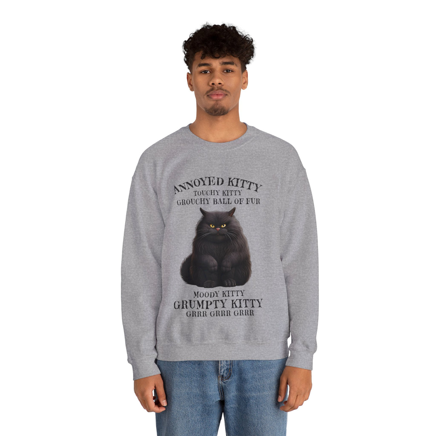 Annoyed Kitty Crewneck Sweatshirt