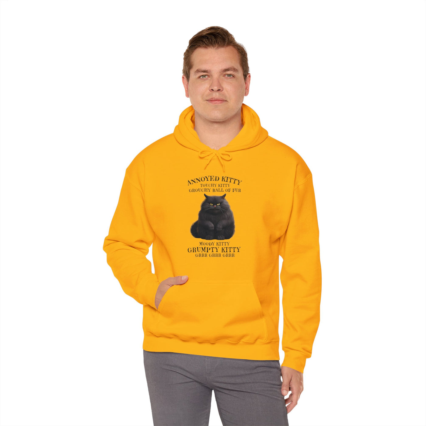 Annoyed Kitty Hooded Sweatshirt