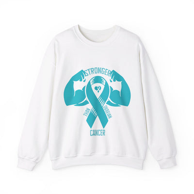 Stronger Than Ovarian Cancer Crewneck Sweatshirt