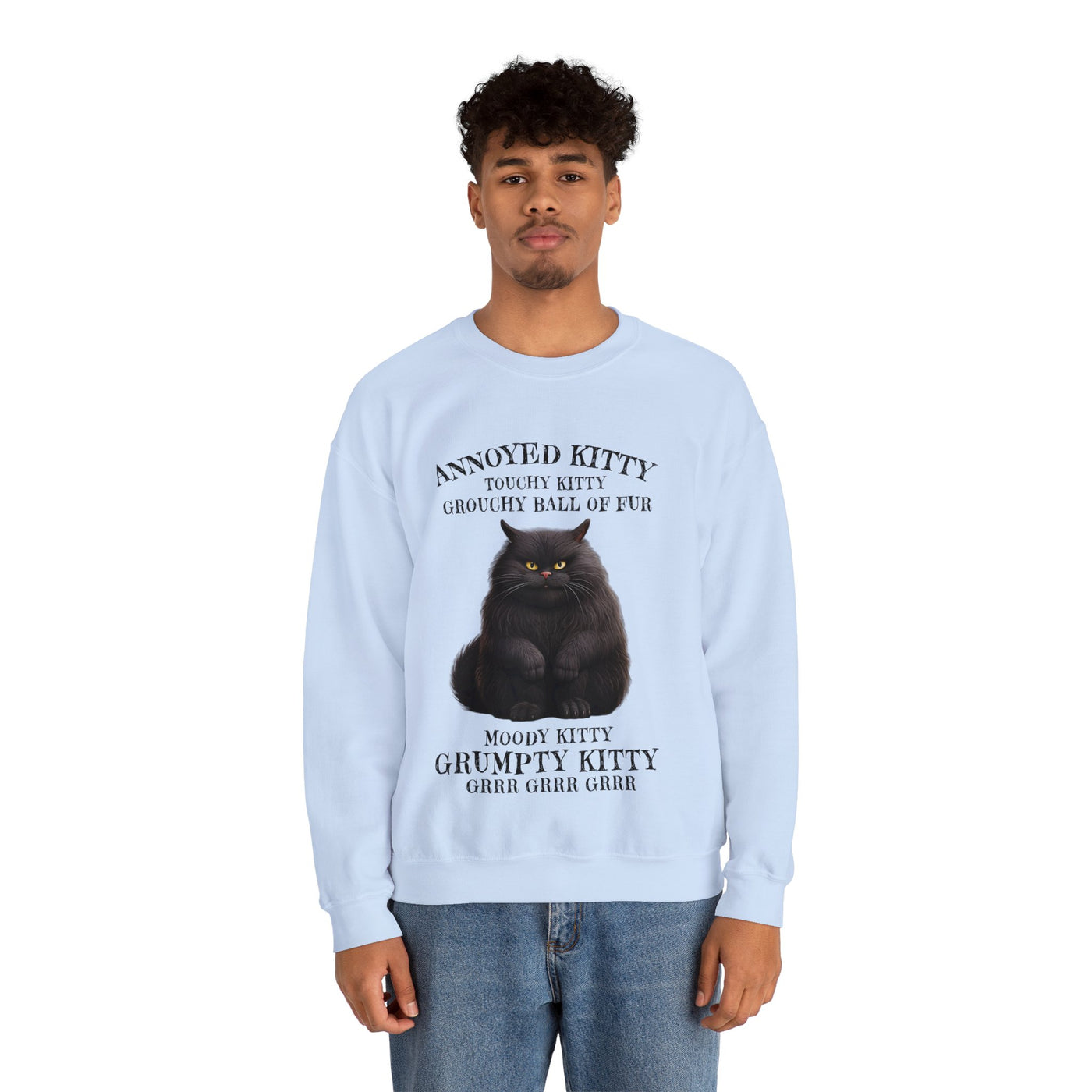 Annoyed Kitty Crewneck Sweatshirt