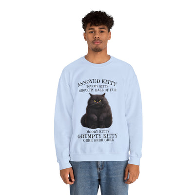 Annoyed Kitty Crewneck Sweatshirt