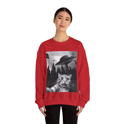 Cat Selfie Crewneck Sweatshirt