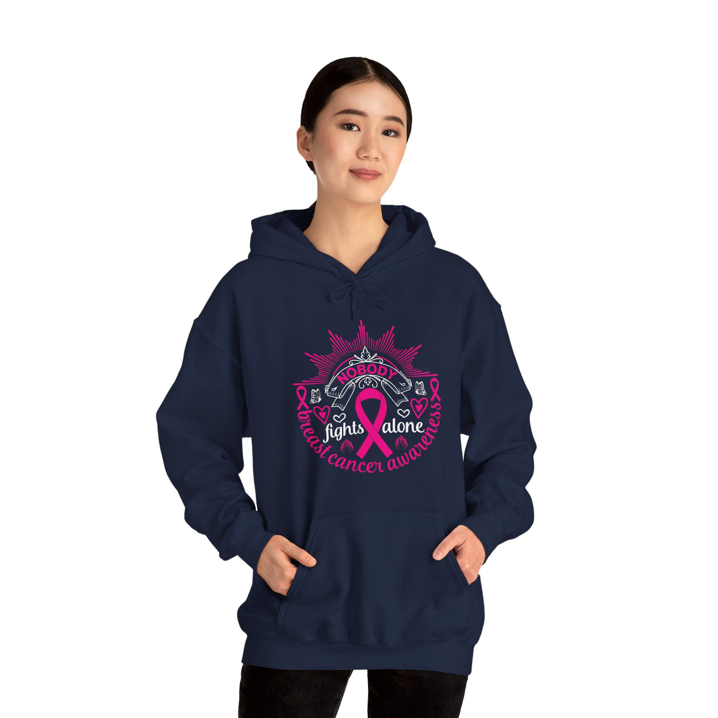 NOBODY FIGHTS ALONE Hooded Sweatshirt