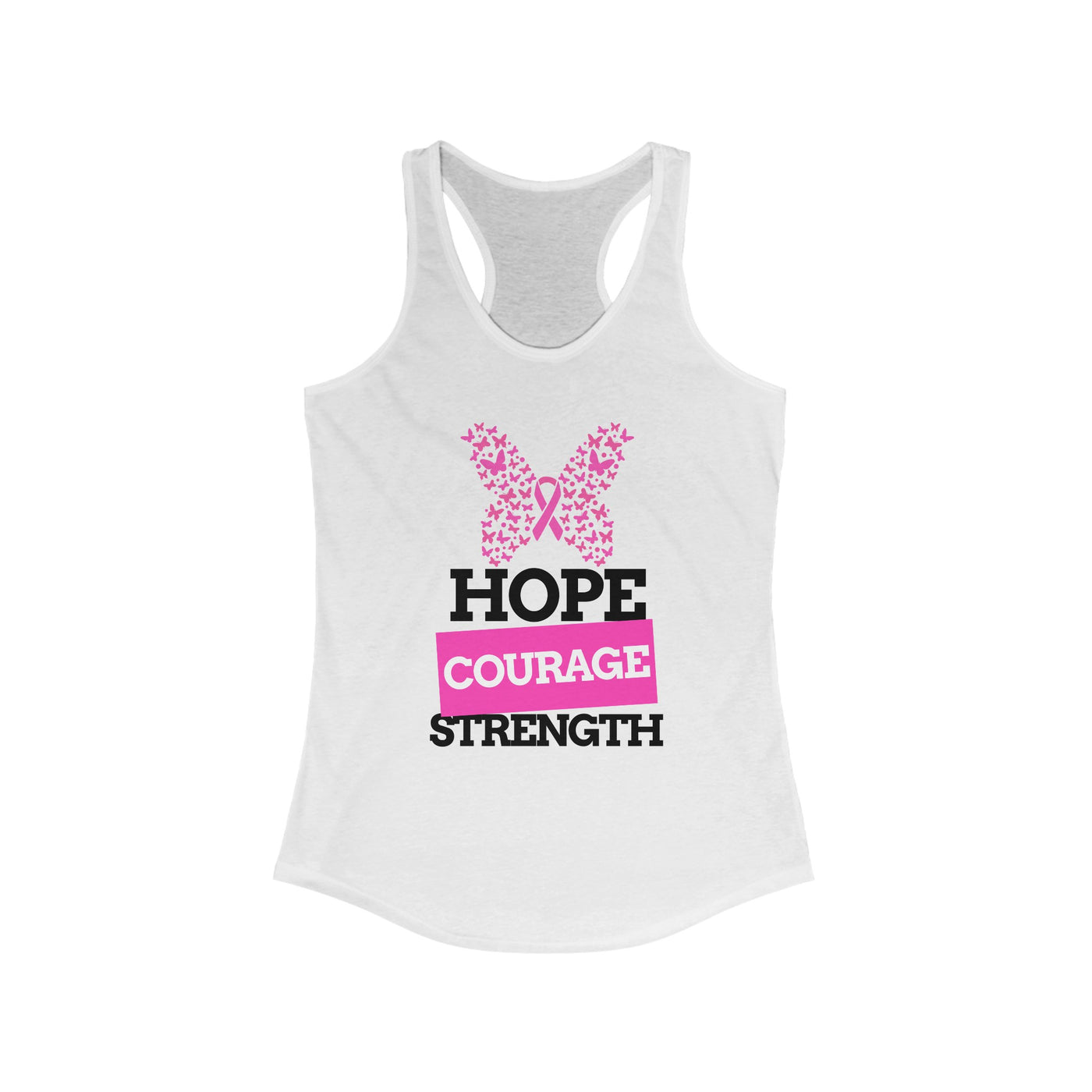 Hope.Courage.Stength Racerback Tank