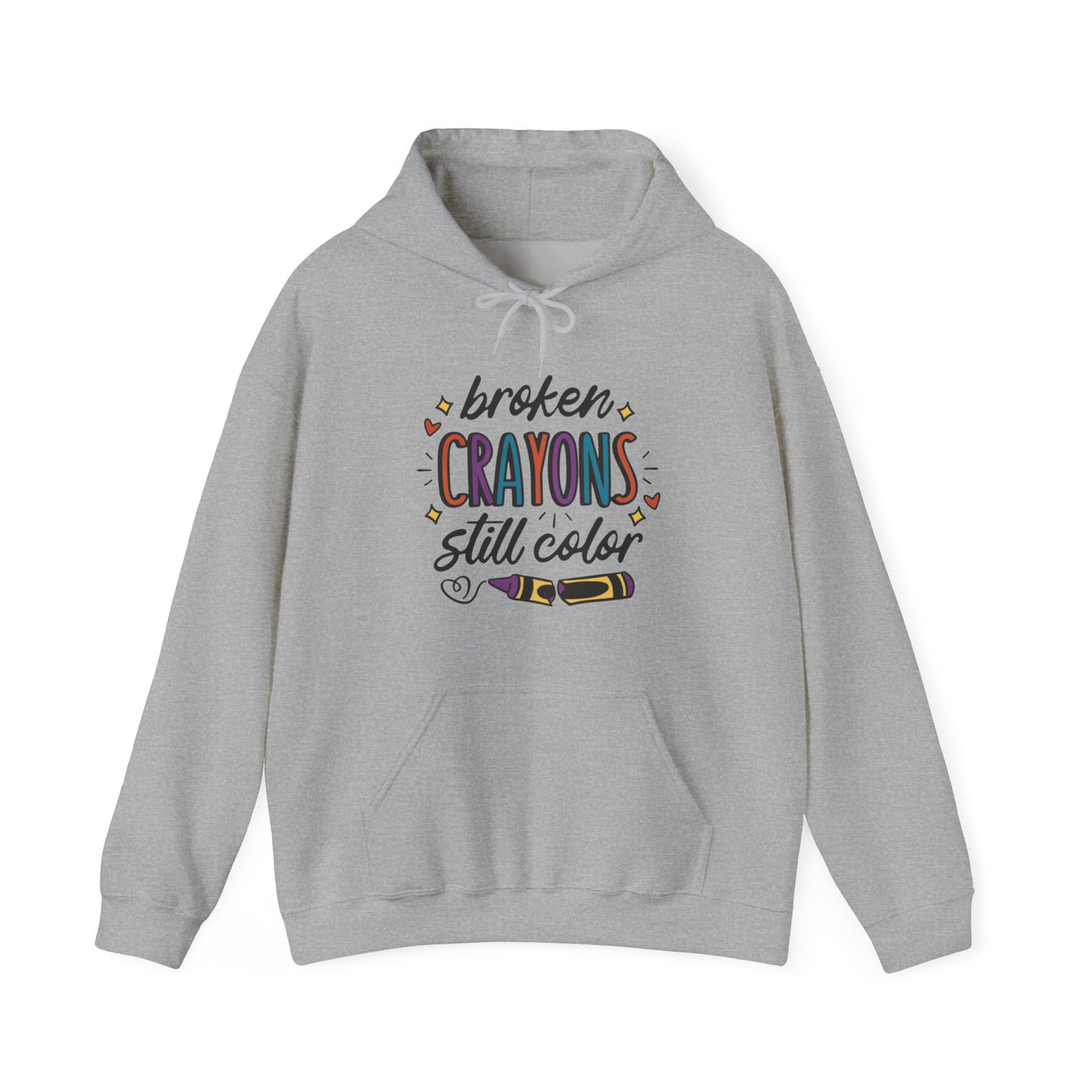 Broken Crayons Hooded Sweatshirt