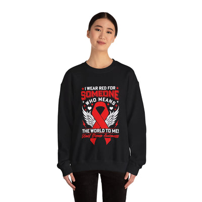 I wear red for someone Crewneck Sweatshirt