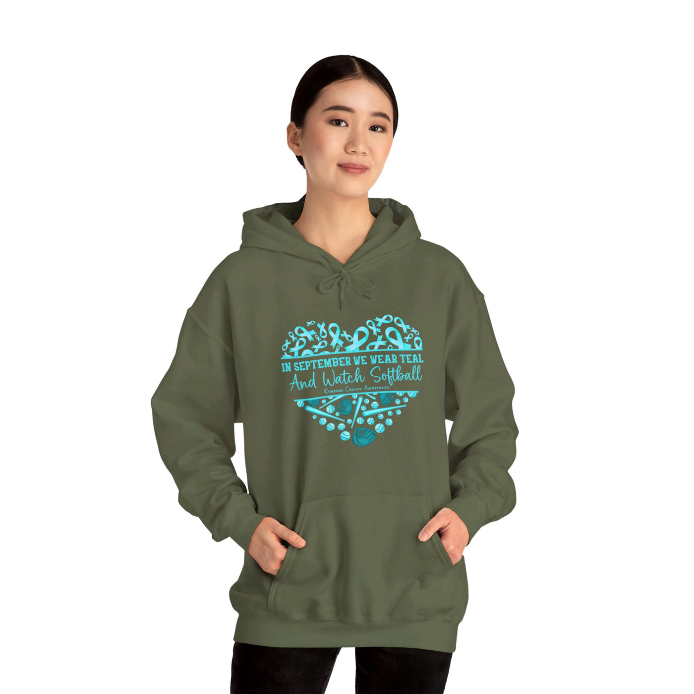 We Wear Teal Hooded Sweatshirt