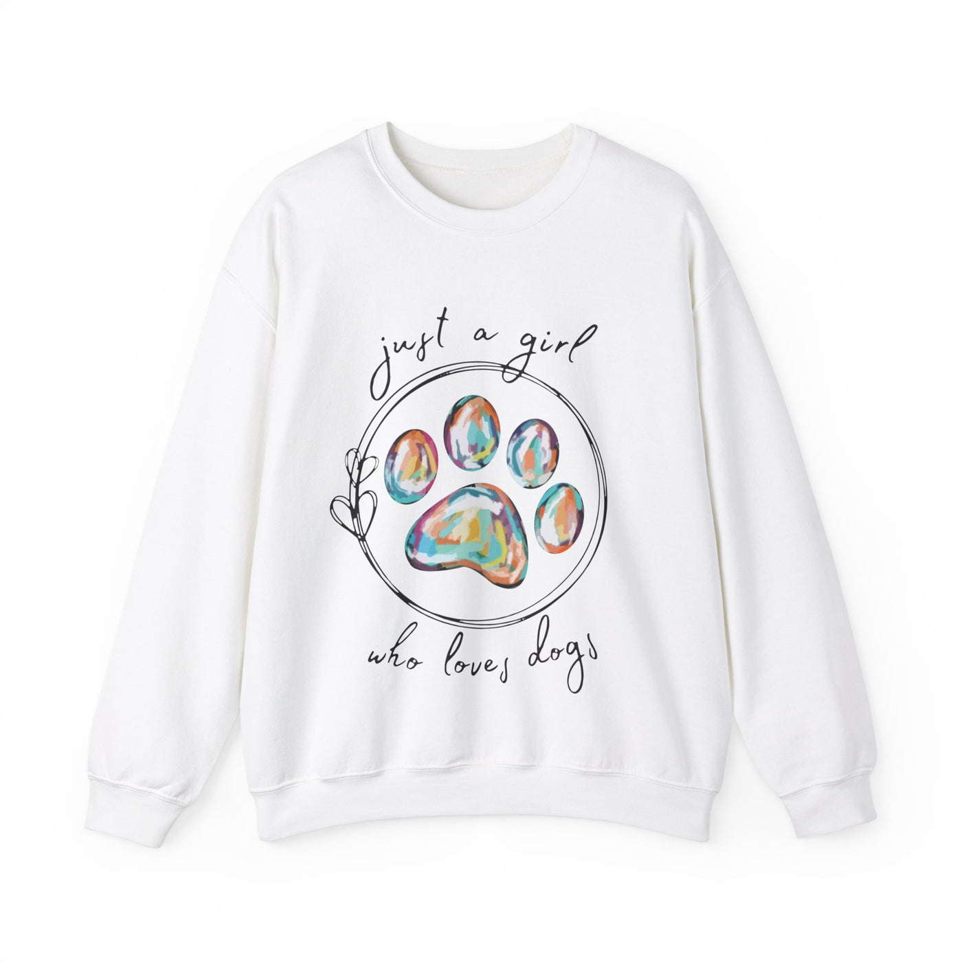 Just A Girl How Loves Dogs Crewneck Sweatshirt