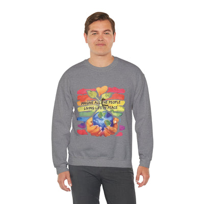 People living life in peace Crewneck Sweatshirt