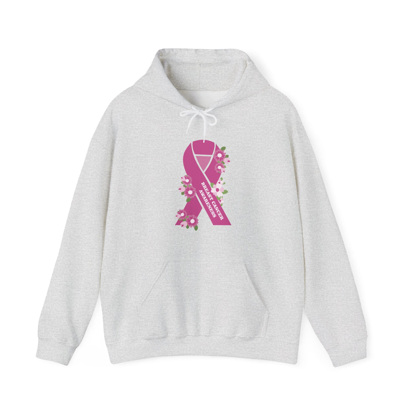 Floral Hope Ribbon Hooded Sweatshirt