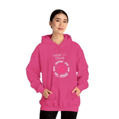 I WEAR PINK FOR ME Hooded Sweatshirt