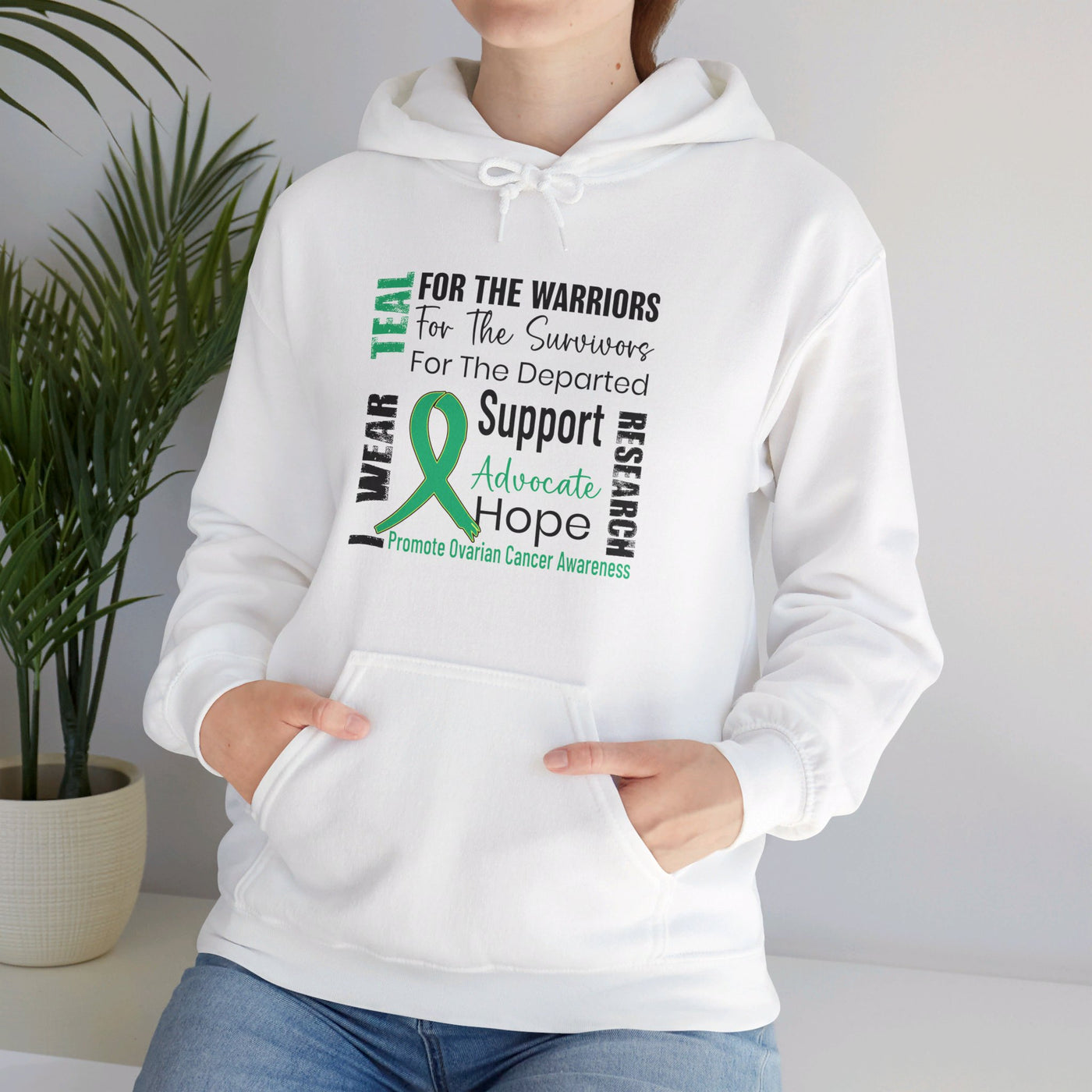 Ovarian Cancer Awarness Hooded Sweatshirt