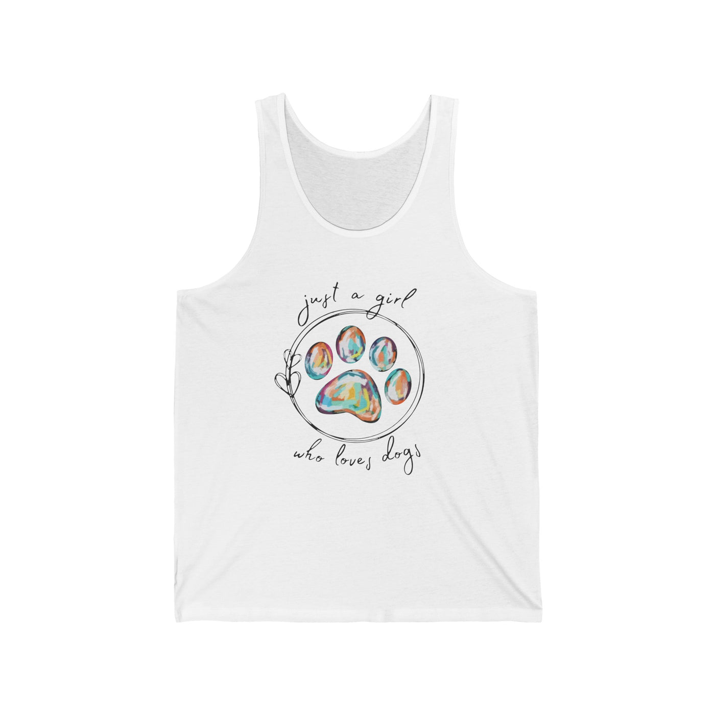 Just A Girl How Loves Dogs Jersey Tank