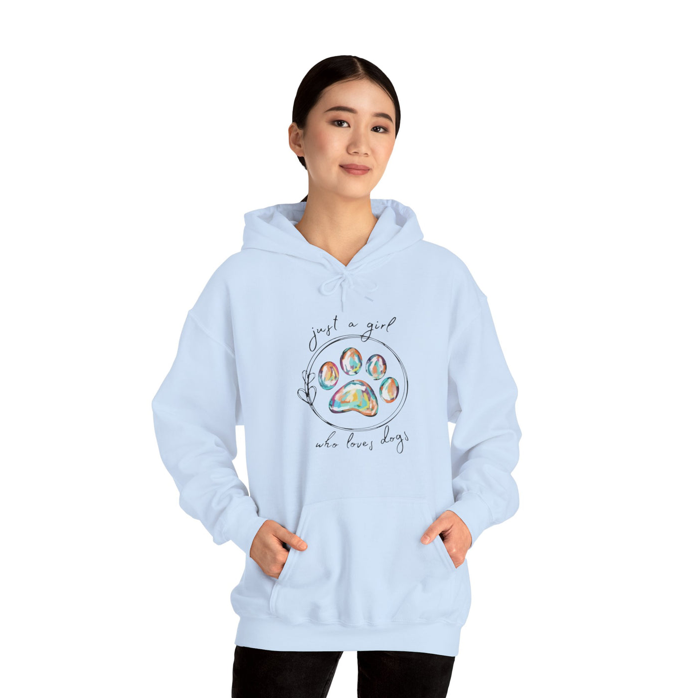 Just A Girl How Loves Dogs Hooded Sweatshirt