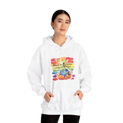 People living life in peace Hooded Sweatshirt