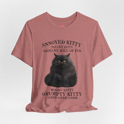 Annoyed Kitty Short Sleeve Tee