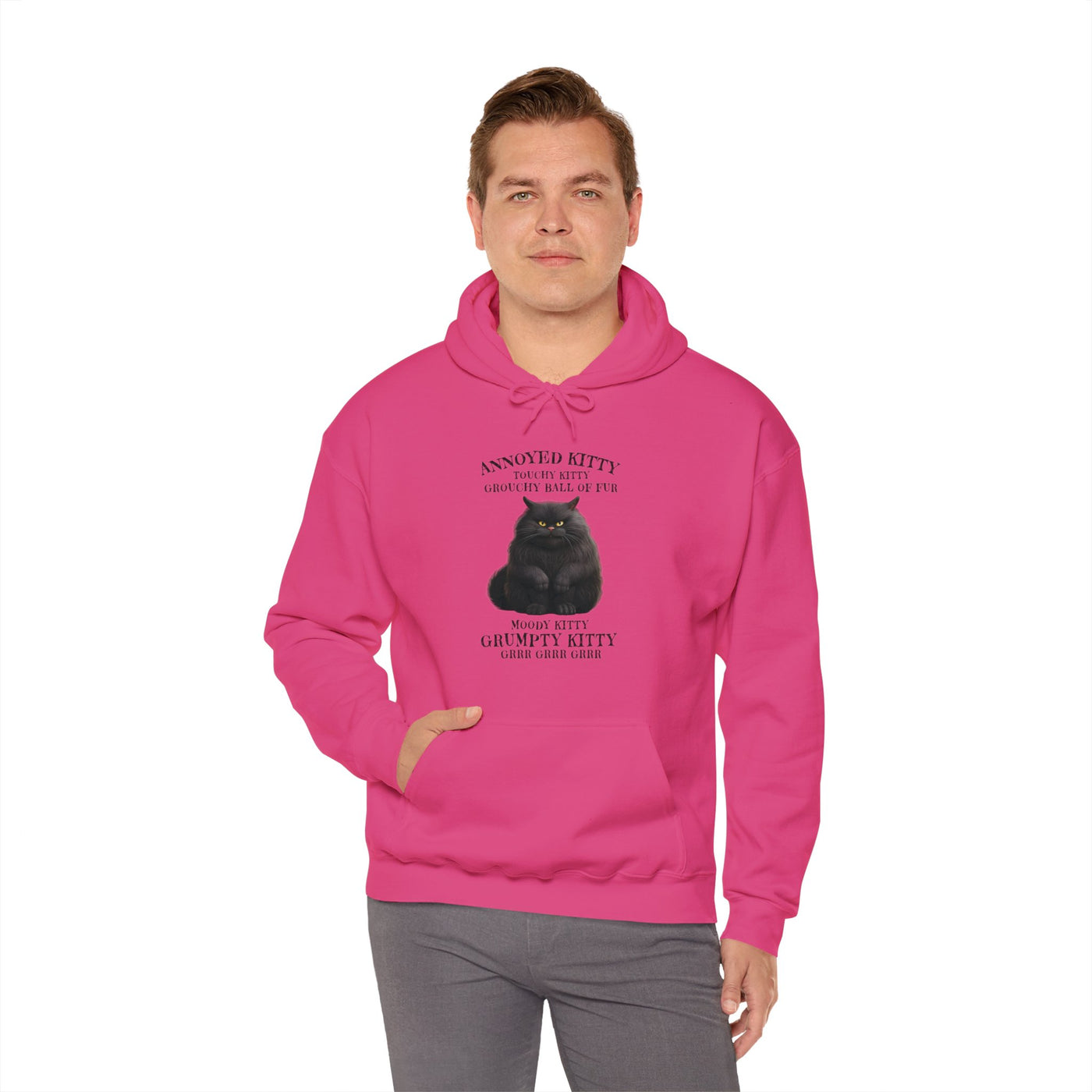 Annoyed Kitty Hooded Sweatshirt