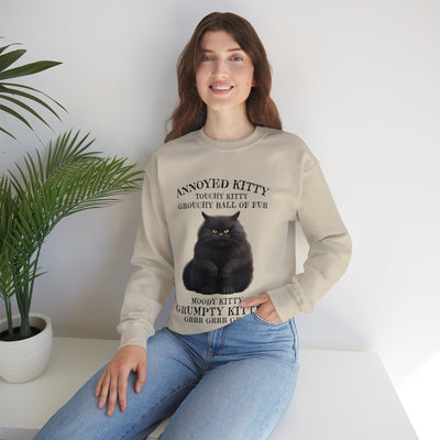 Annoyed Kitty Crewneck Sweatshirt