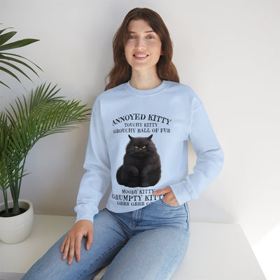 Annoyed Kitty Crewneck Sweatshirt