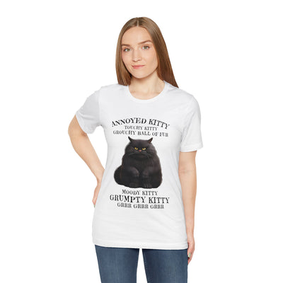 Annoyed Kitty Short Sleeve Tee