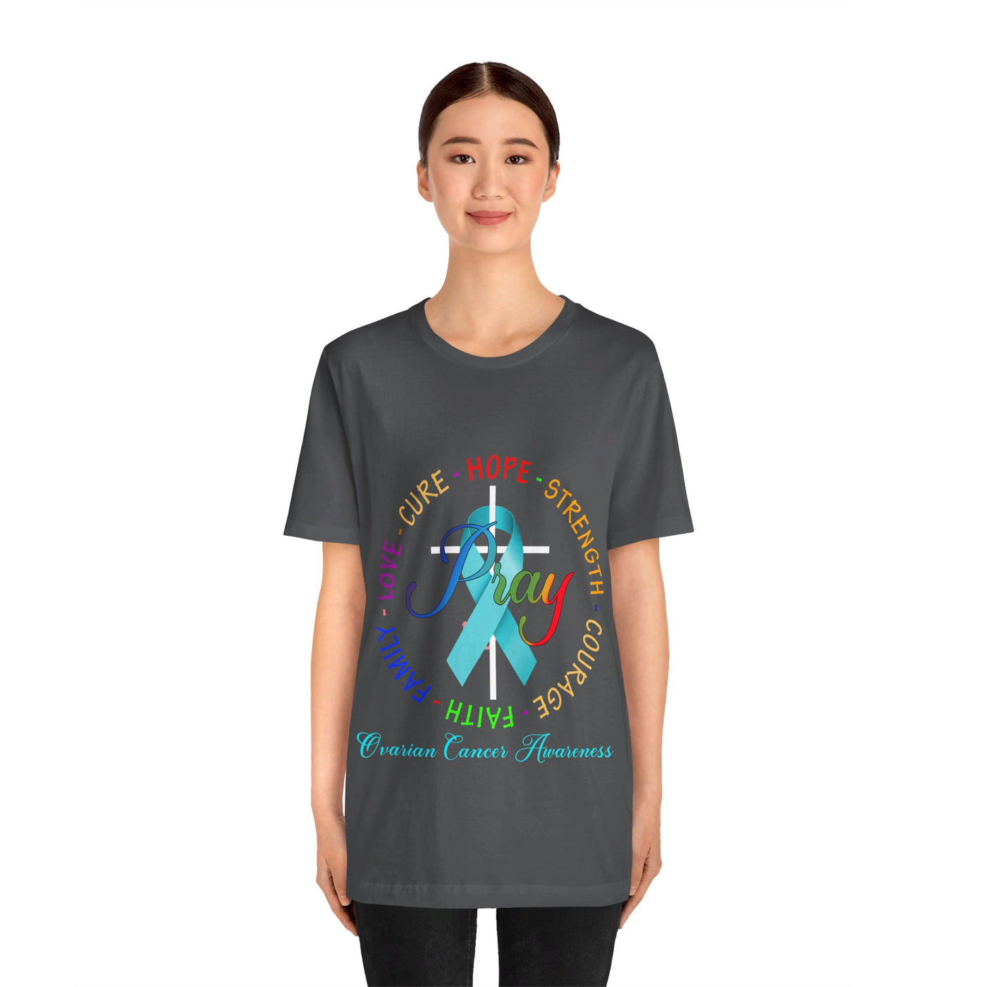 Ovarian Cancer Awareness Short Sleeve Tee