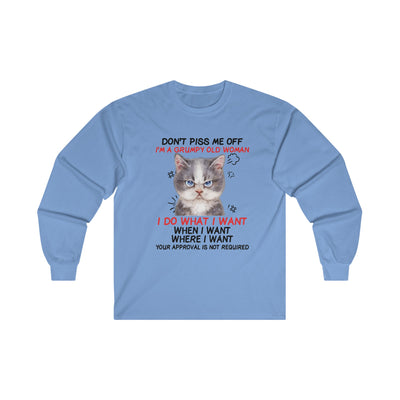 Angry Cat Long Sleeve Tee