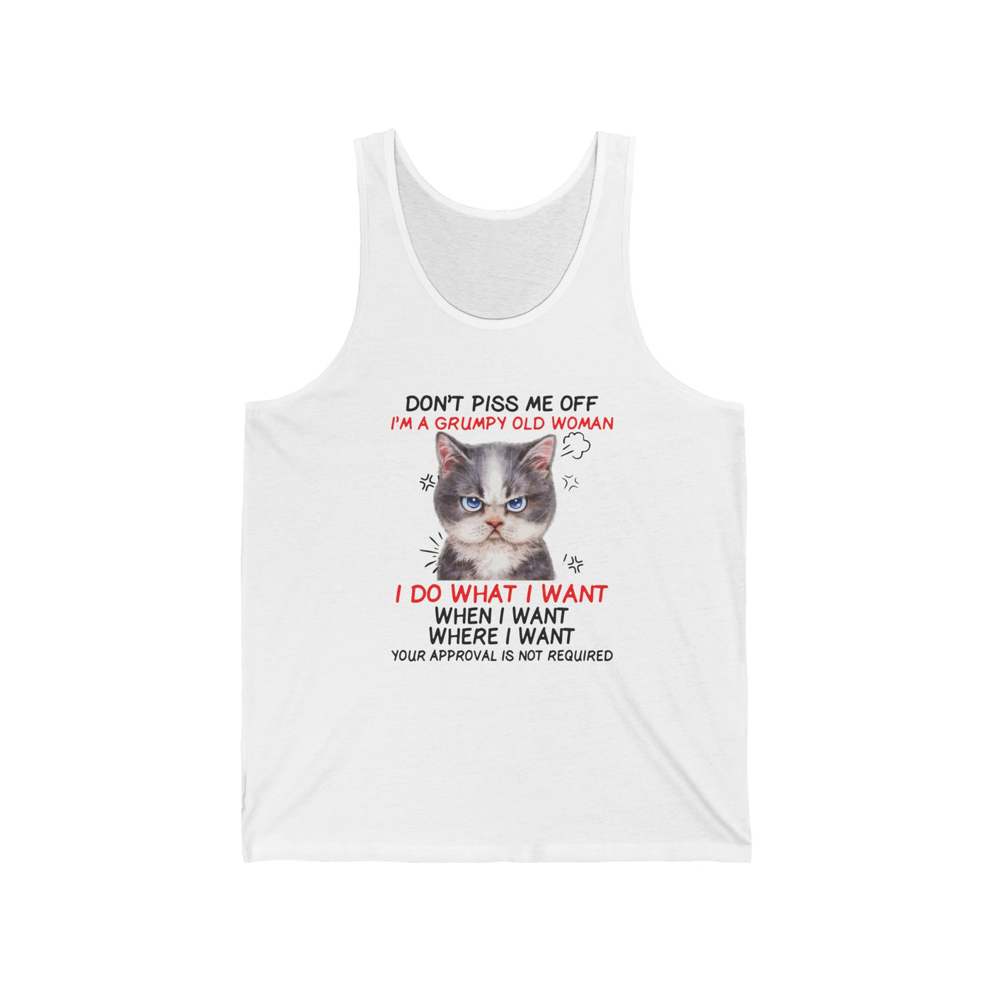 Angry Cat Jersey Tank