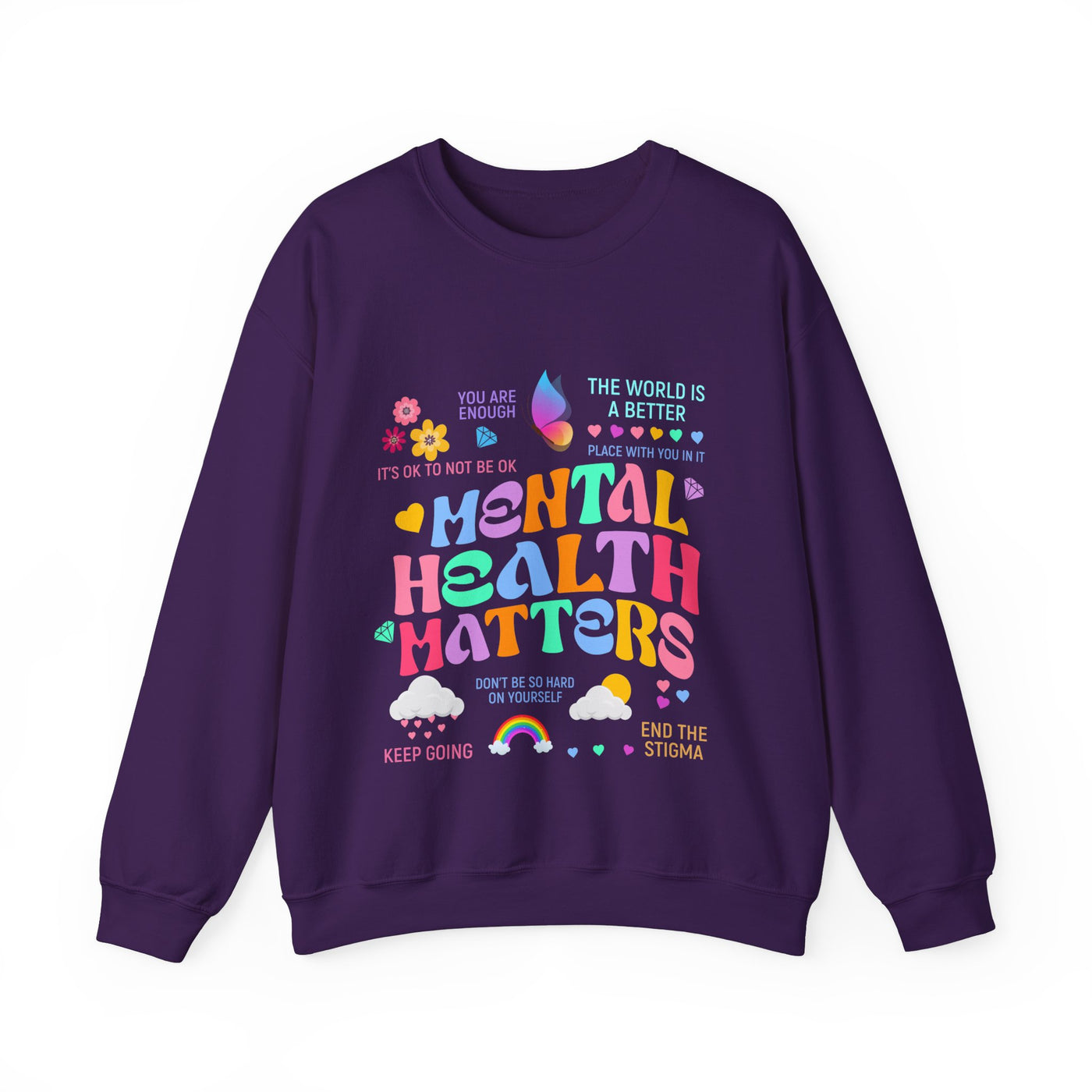 The world is a better Crewneck Sweatshirt