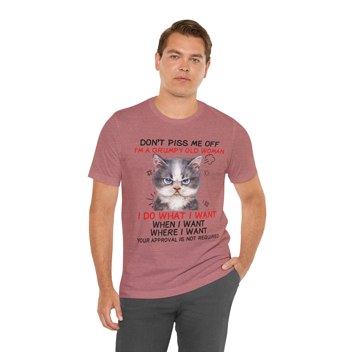 Angry Cat Short Sleeve Tee