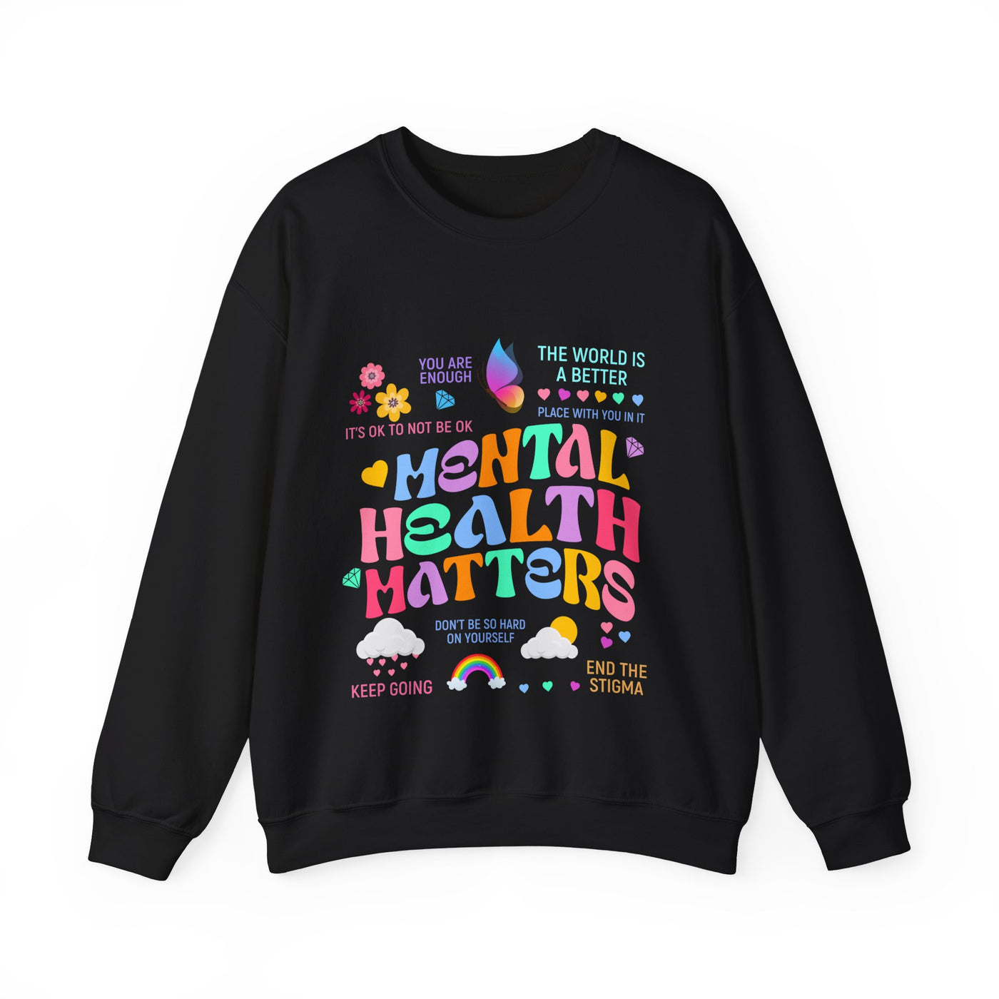 The world is a better Crewneck Sweatshirt