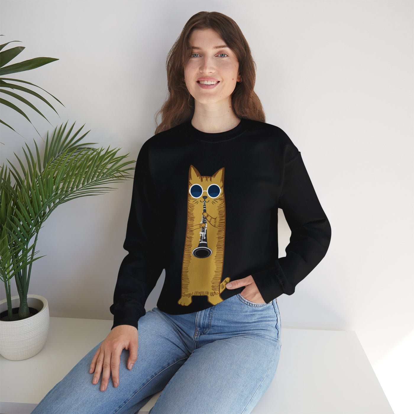 Cat Crewneck Sweatshirt