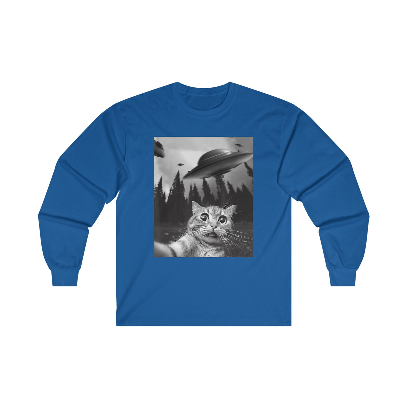 Cat Selfie Long Sleeve Tee