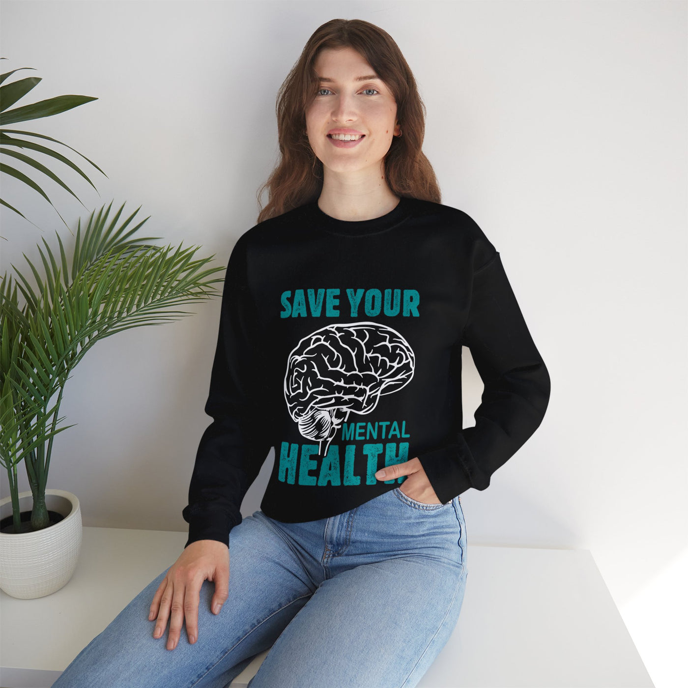 Save your mental health Crewneck Sweatshirt