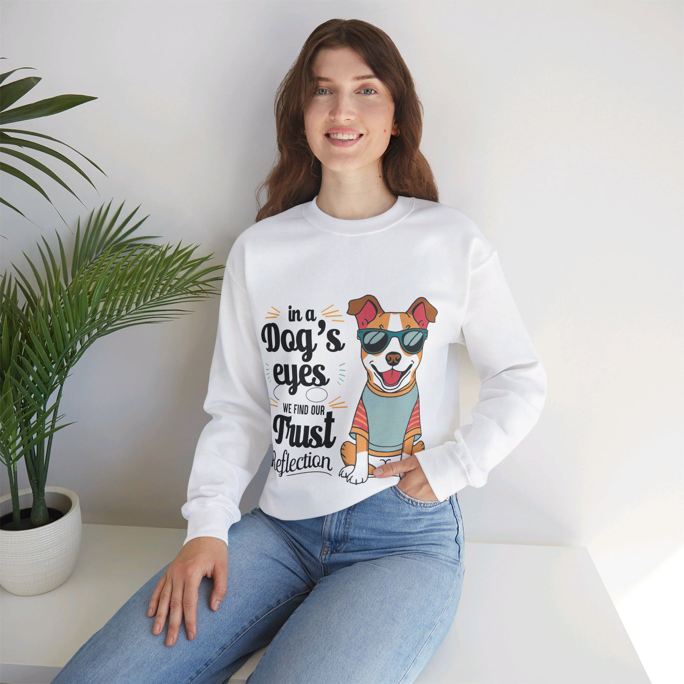 Dogs eyes Crewneck Sweatshirt