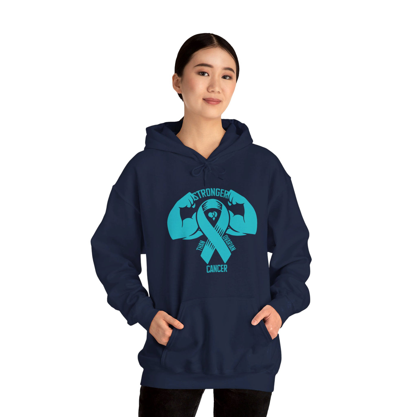 Stronger Than Ovarian Cancer Hooded Sweatshirt