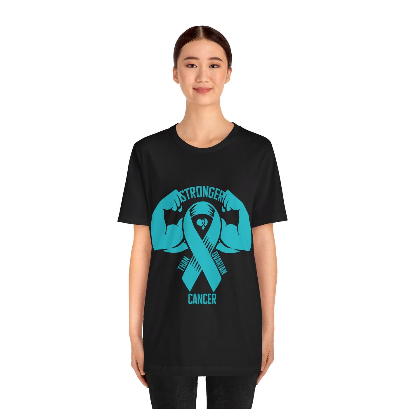 Stronger Than Ovarian Cancer Short Sleeve Tee