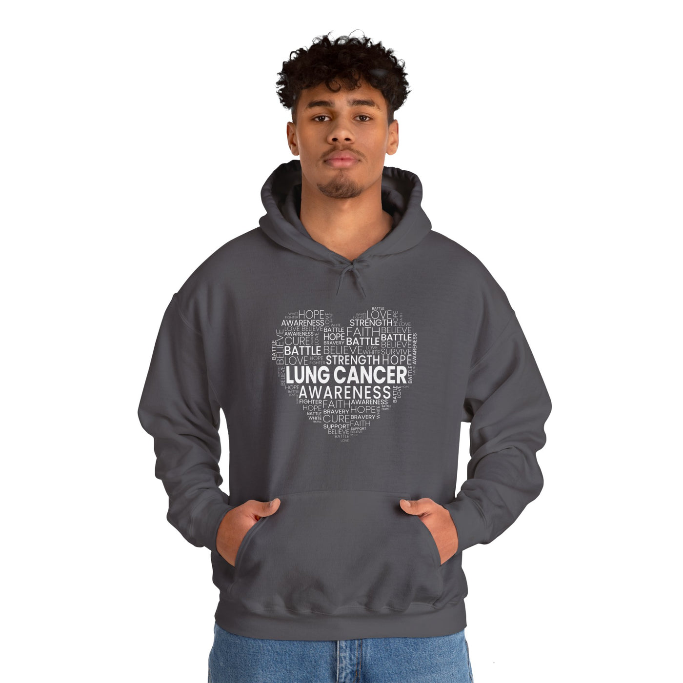 Lung Cancer Awareness Hooded Sweatshirt