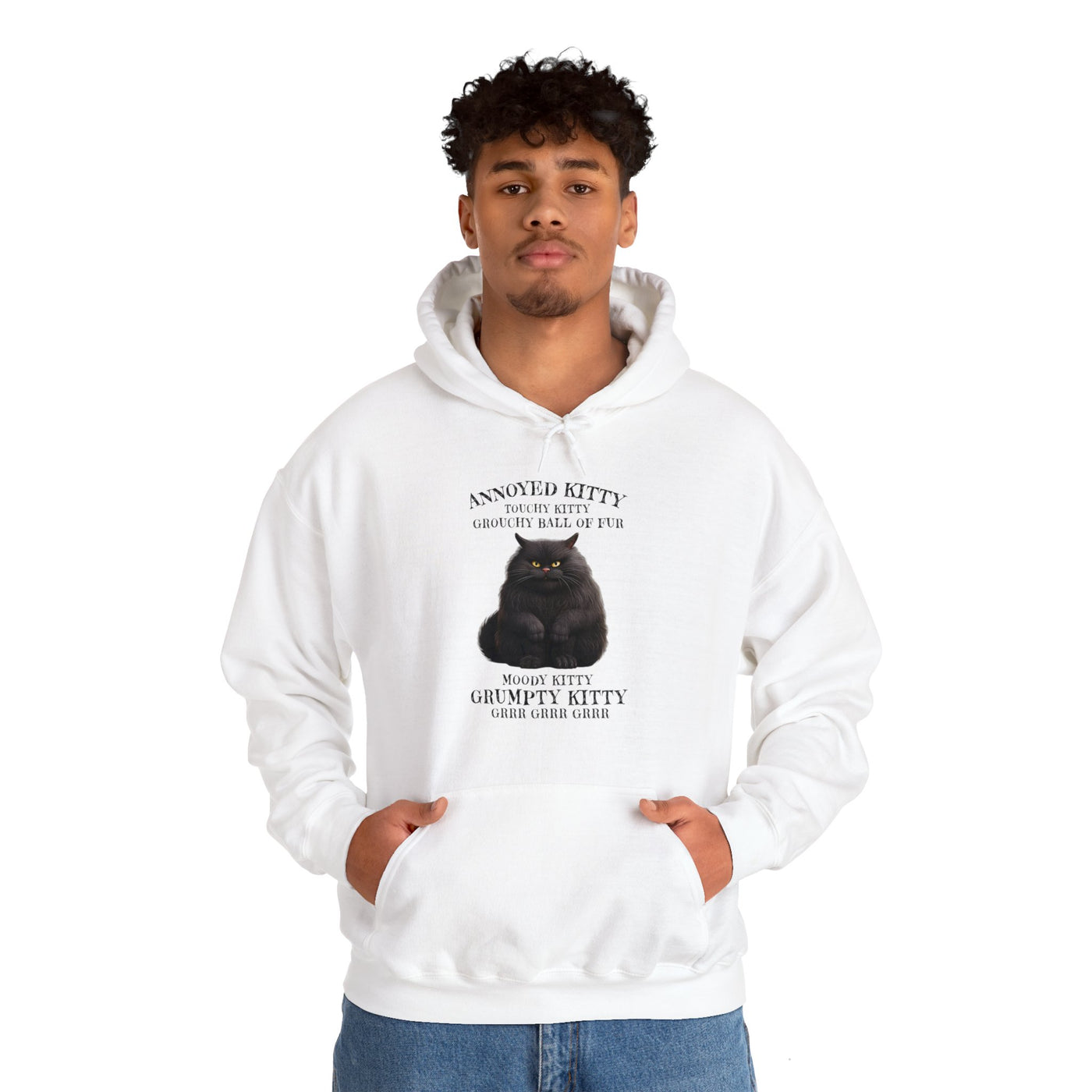 Annoyed Kitty Hooded Sweatshirt