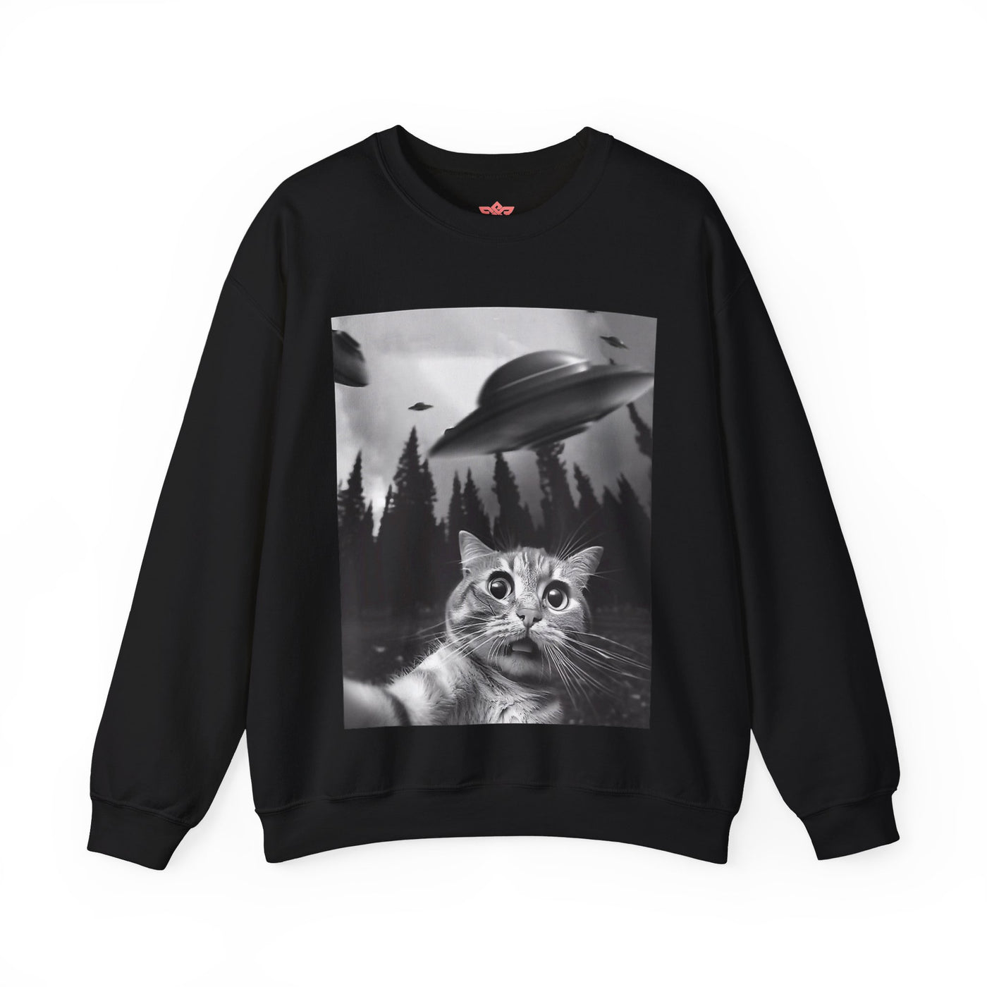 Cat Selfie Crewneck Sweatshirt