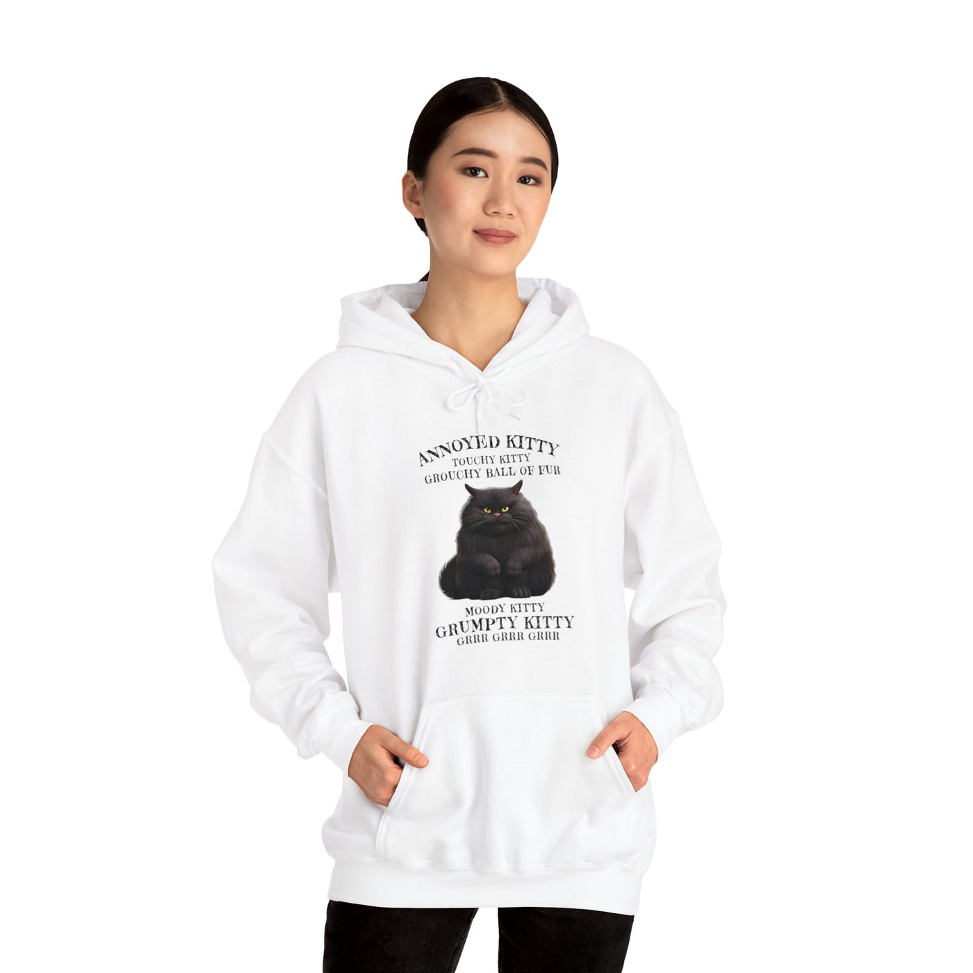 Annoyed Kitty Hooded Sweatshirt