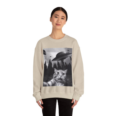 Cat Selfie Crewneck Sweatshirt