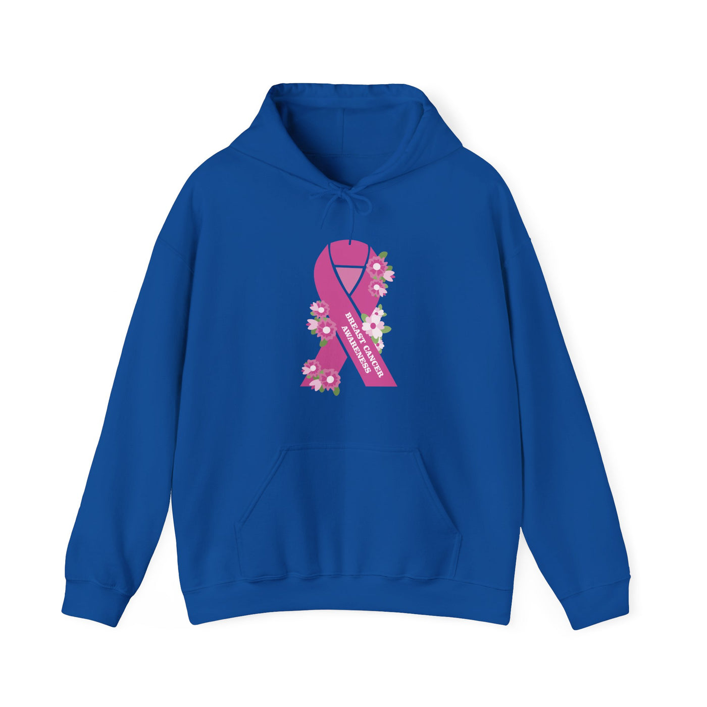 Floral Hope Ribbon Hooded Sweatshirt