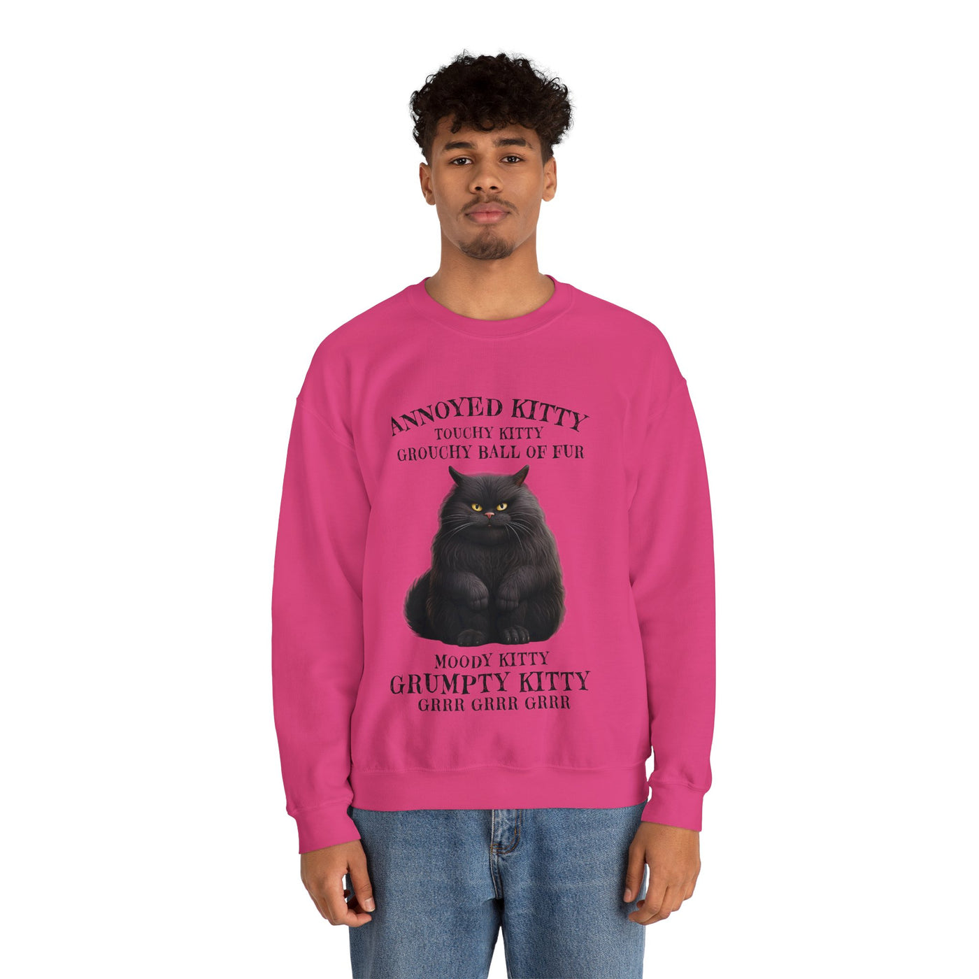 Annoyed Kitty Crewneck Sweatshirt