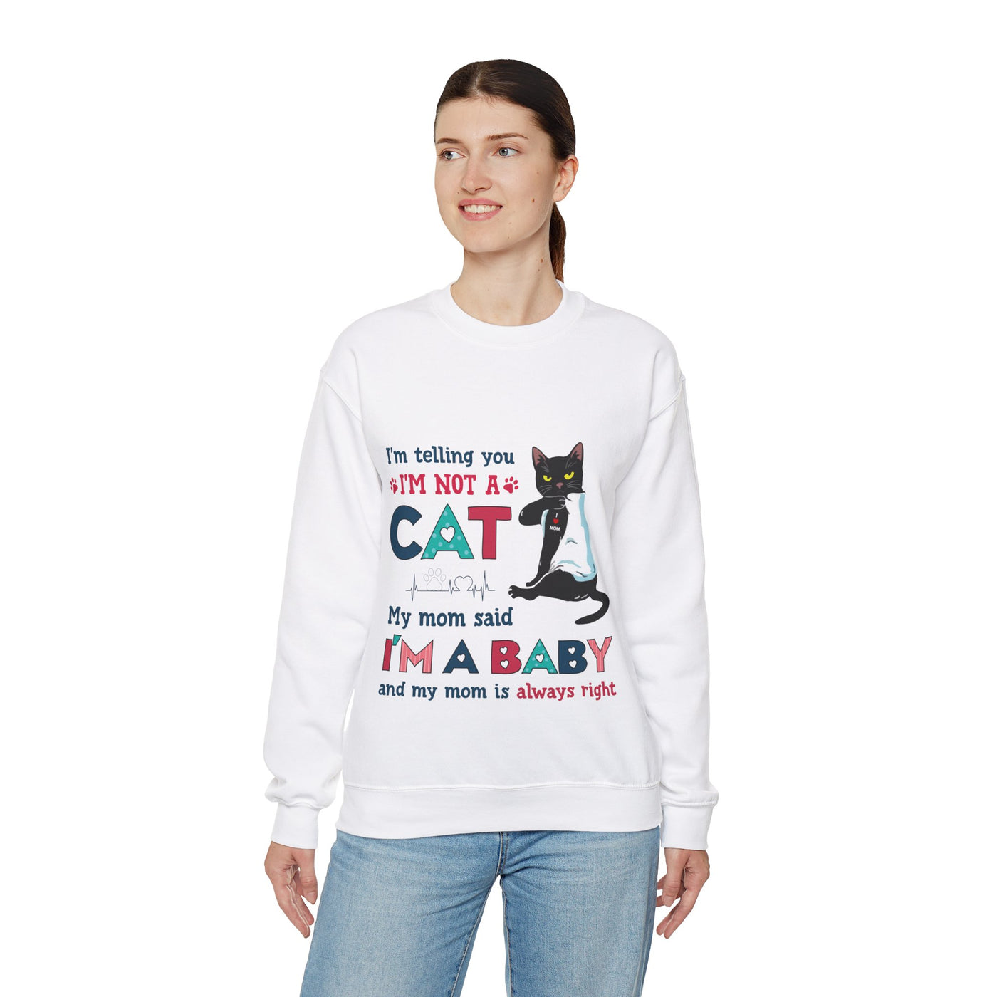 Cat Baby Crewneck Sweatshirt