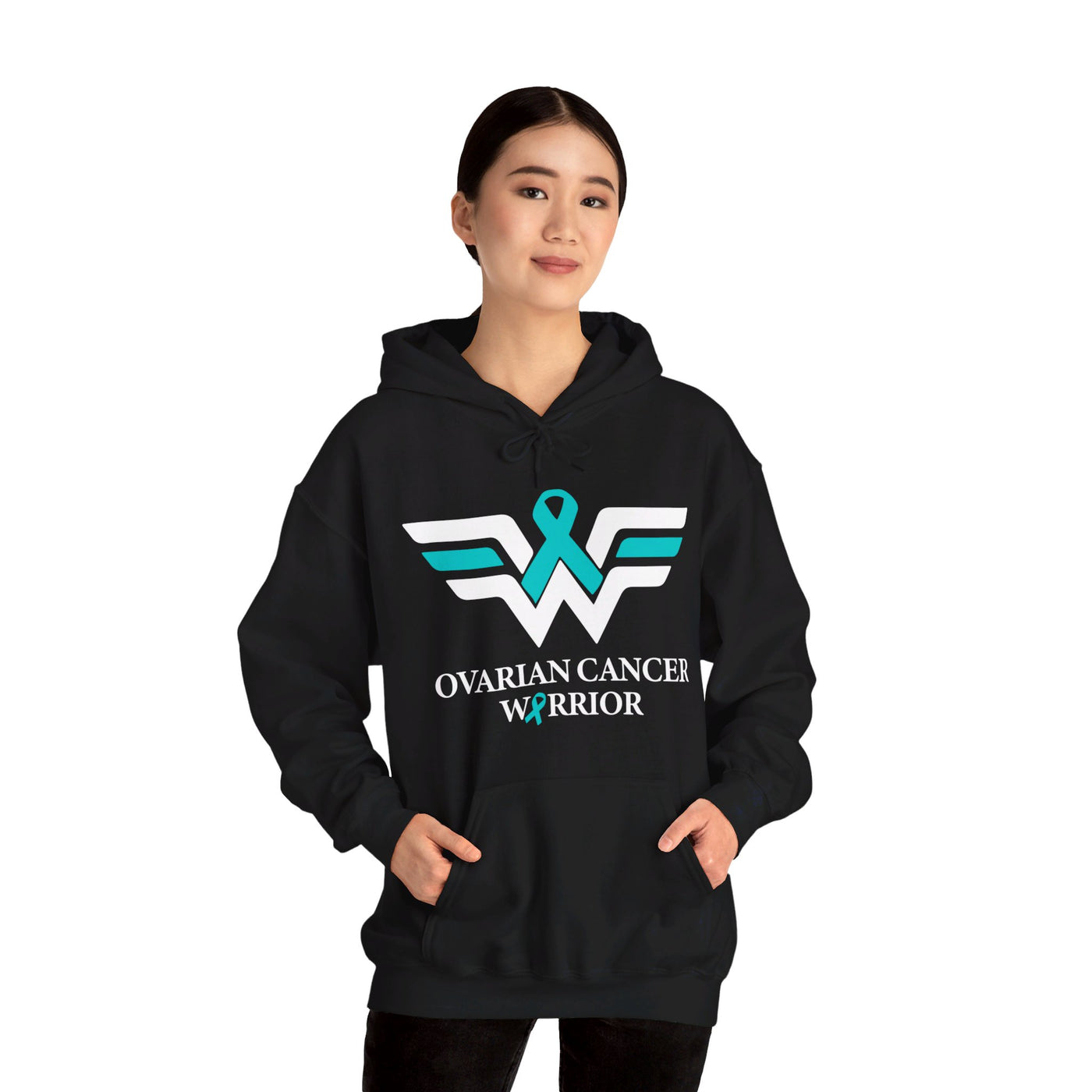 Ovarian Cancer Warrior Hooded Sweatshirt