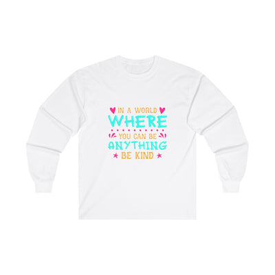 IN A WORLD Cotton Long Sleeve Tee